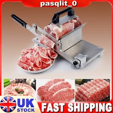 Manual Meat Slicer Cheese Beef Mutton Ham Bacon Slice Cutter Cuttting Machine UK