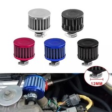 Universal 12mm Car Air Filter Mini Cold Air Intake Crankcase Oil Breather Turbo