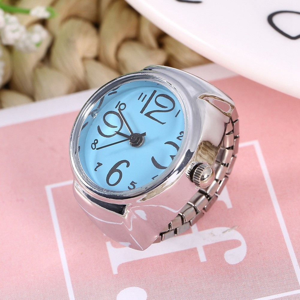Quartz Ring Watch Stylish Durable Alloy Finger Ring For Casual Use