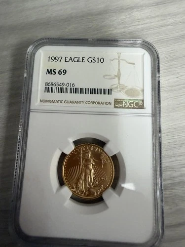 1997 Gold Eagle Ngc Ms69 Quarter Ounce
