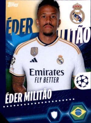 Topps Champions League 2023 2024 Sticker 412 Eder Militao - Real Madrid C.F.