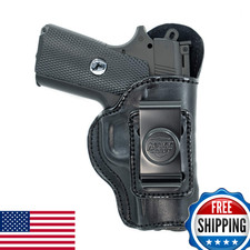Maxx Carry IWB Leather Gun Holster for Kimber Ultra Carry II 9mm / .45 ACP | Con
