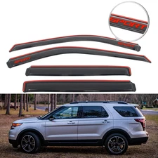 For 11-19 Ford Explorer In Channel Window Visor Rain Shade Guard 4PCS w/ Sport