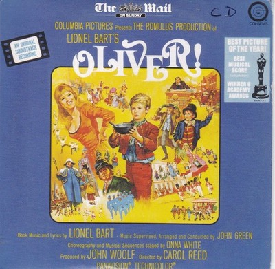 OLIVER! An Original Soundtrack Recording ( THE MAIL ON SUNDAY Newspaper CD )