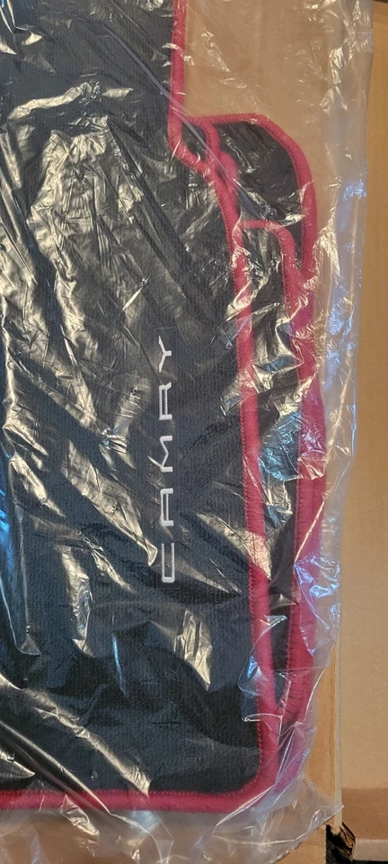 OEM Carpet Floor Mats in Black w Red Serge Fits 2025 Toyota Camry PT206-03251-02 - Image 3 of 4