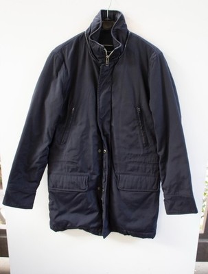 Club Monaco Canvas Coated Padded Parka Mens Size XS Navy