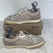 Rothy s The Lace Up Sneakers Women's Size 9 Comfort Knit Shoes Biscuit