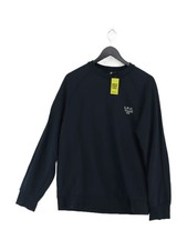 A.P.C. Men's Hoodie S Blue 100% Cotton Pullover