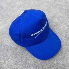 Vintage 90s Northrop Grumman blue company hat