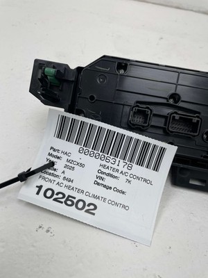 2025 MAZDA CX-50 OEM FRONT AC HEATER CLIMATE CONTROL SWITCH PANEL