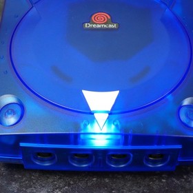 SEGA Dreamcast VA1 Console Translucent Blue Shell USB-PD Power Supply MOD NTSC-J