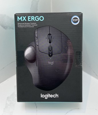 Logitech MX Ergo Kabellose Trackball Maus Graphit Brandneu & Versiegelt           