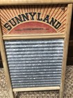 VINTAGE COLUMBUS WASHBOARD CO GALVANIZED NO.2090 12 X 24" GREAT GRAPHICS — photo 3
