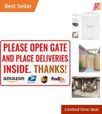 Outdoor Aluminum Delivery Sign 12x8, Rustproof, Weather-Resistant, Wall Mount