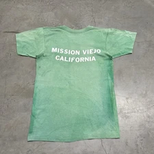 Vintage 70s Mission Viejo California Sun Faded Green T-Shirt M Tennis Champions