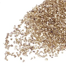20g Crushed Glass Chips 1-3mm Irregular Glass Champagne Gold