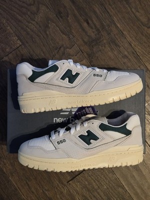 New Balance 550 Permafrost Dark Alpine Green Men's Size 9.5 Sneakers BB550LGR 