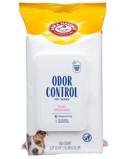 NEW Odor Eliminating Dog Wipes - Kiwi Blossom Scent, 100 Count for Easy Cleaning