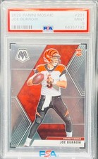 Joe Burrow 2020 Panini Mosaic Base Rookie Card RC #201 Mint PSA 9 CIN Bengals. rookie card picture