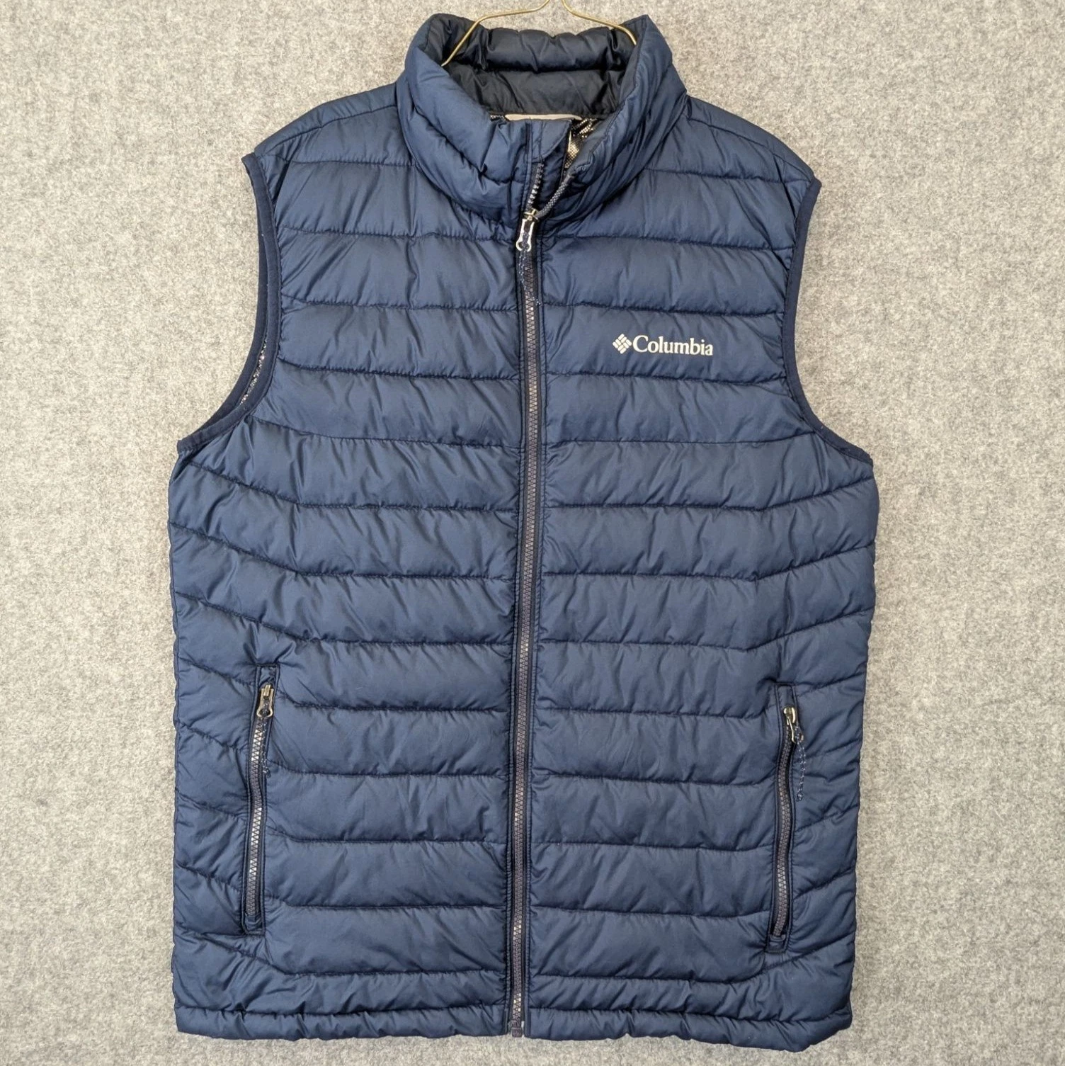 Columbia Powder Lite Insulated Puffer Vest Navy Blue Omni-Heat Mens Size Medium
Opens in a new windo