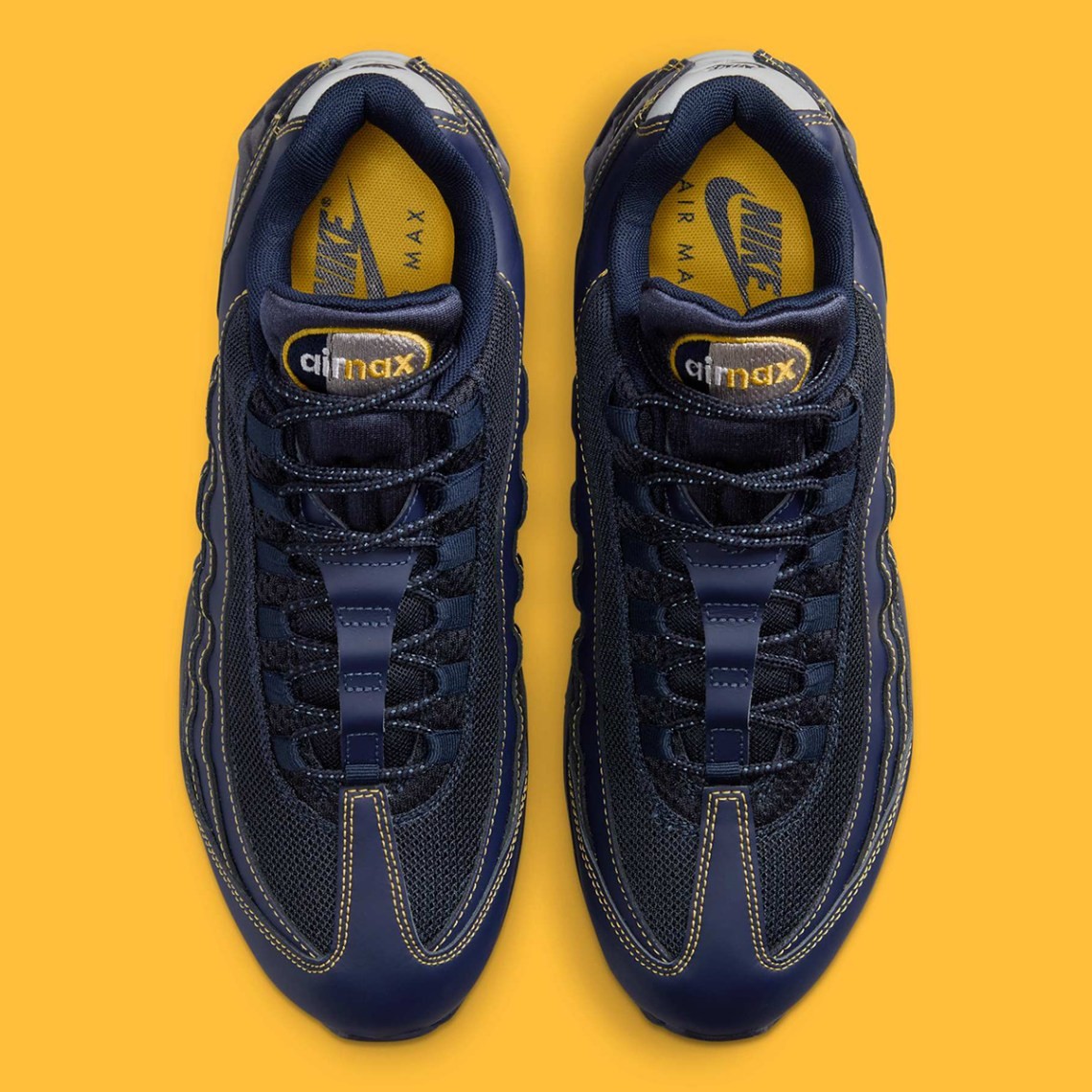 NIKE AIR MAX 95 OG ネイビー イエロー Nike Air Max 95 OG Michigan Obsidian Blue Varsity Maize Yellow