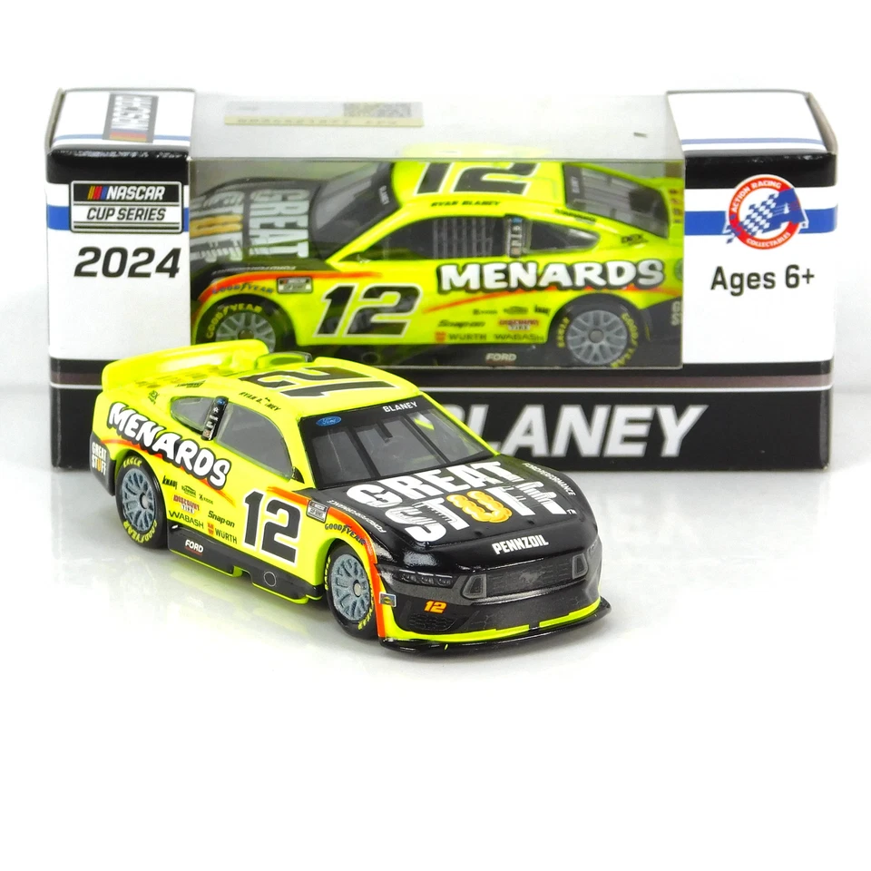 Ryan Blaney 2024 Menards/Great Stuff 1:64 Nascar Diecast Foto 2 de 4