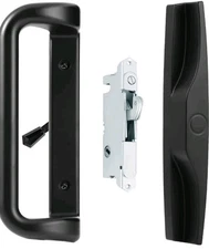 House Guard • Black • Patio Door Handle Set with Mortise Lock 