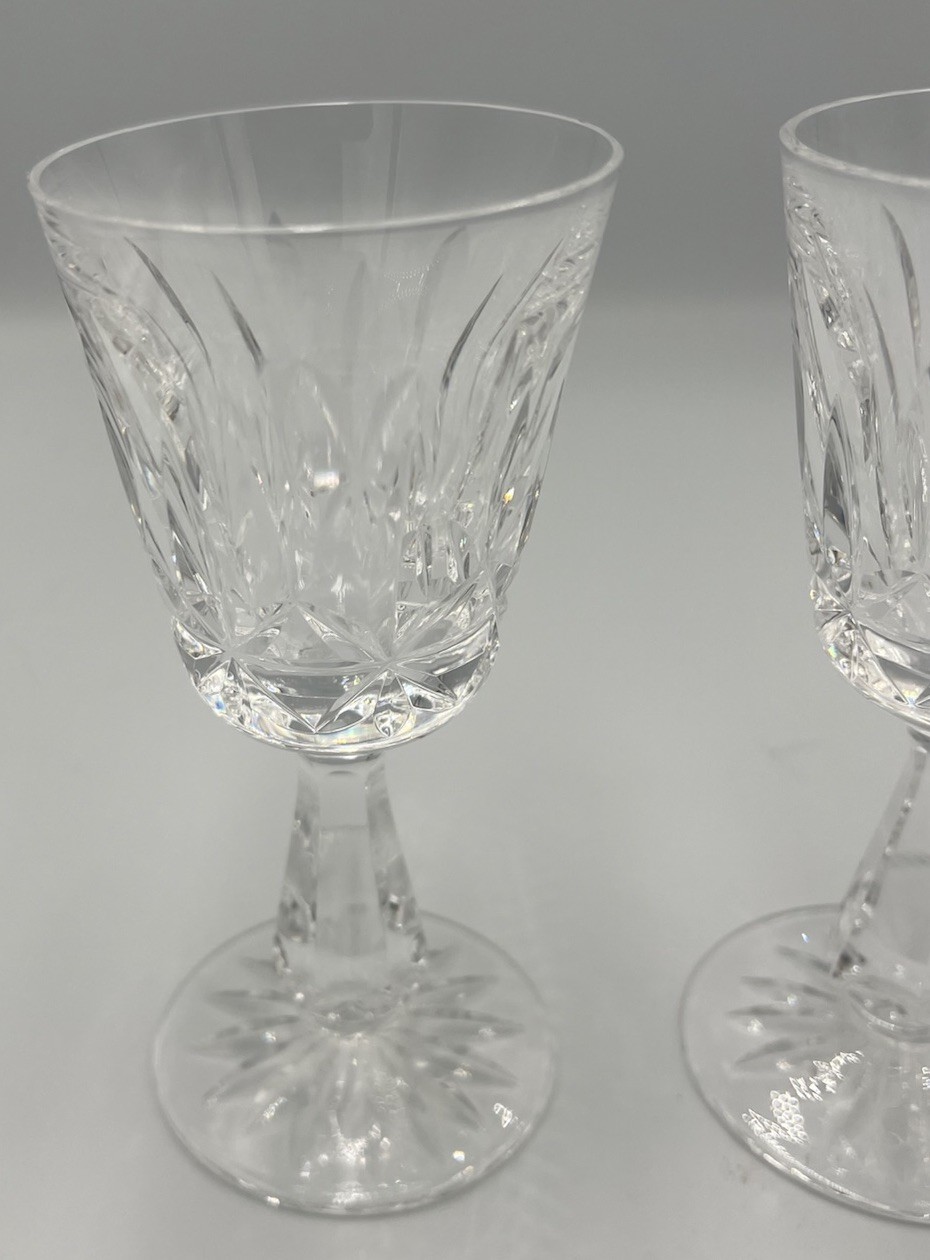 Vintage Set Of 4 Waterford Crystal 4.75” Rosslare Cordial Goblets Ireland EUC
