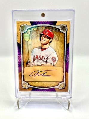 2013 Topps Supreme Josh Hamilton Supreme Stylings Auto Purple Parallel #22/25