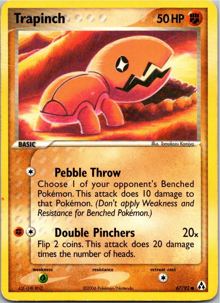 Trapinch Common EX Legend Maker 67/92 HP
