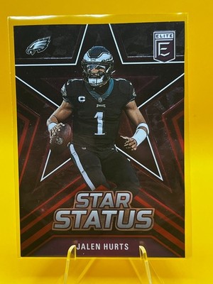 2023 Donruss Elite Red - Jalen Hurts #1/75 Star Status Jersey Number JSY#
