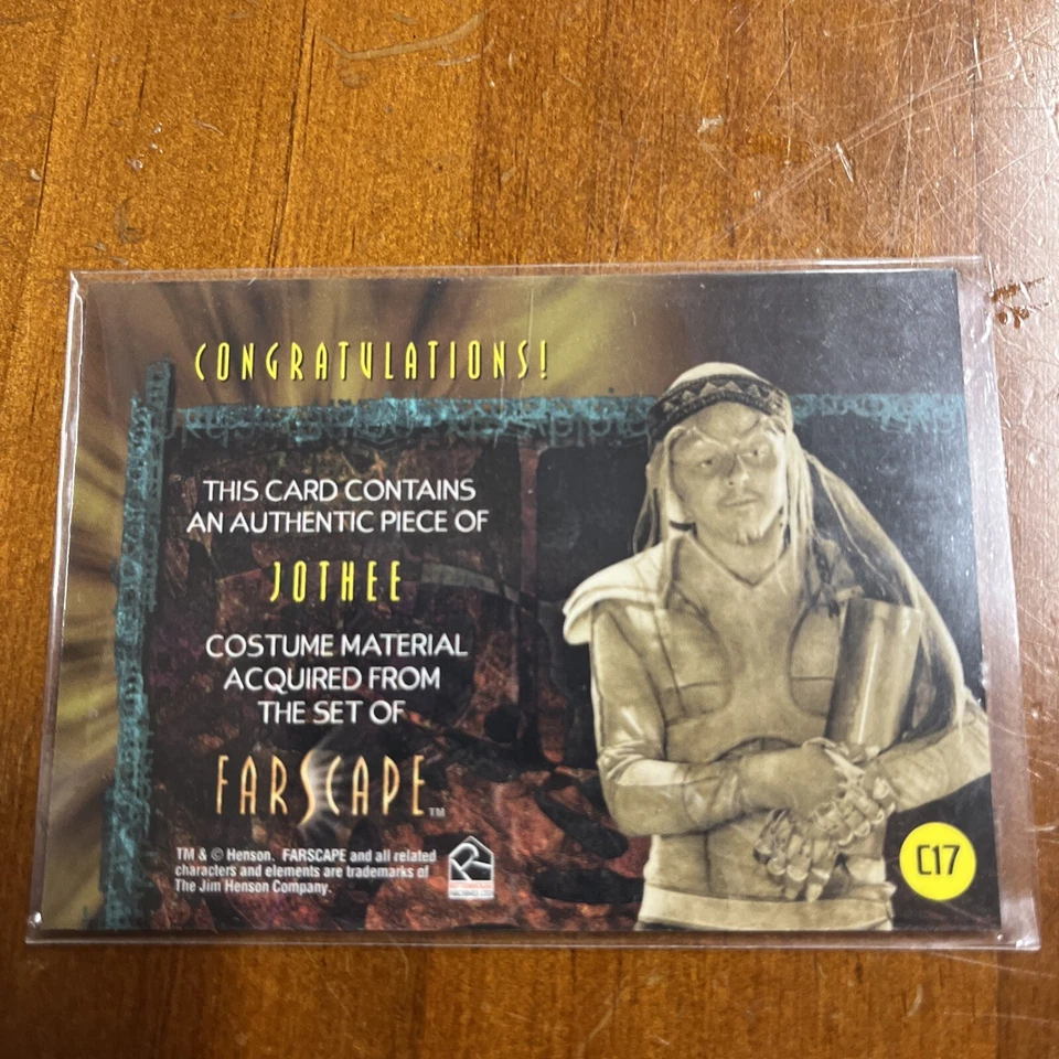 Farscape Season 4 costume card C17 Matt Newton as Ka Jothee - Image 2 of 2