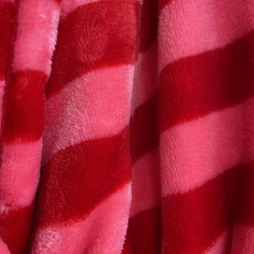 NEW Kate Spade NY Soft Plush Wrap Robe Red Pink Stripes Women’s Size Medium - Picture 3 of 6