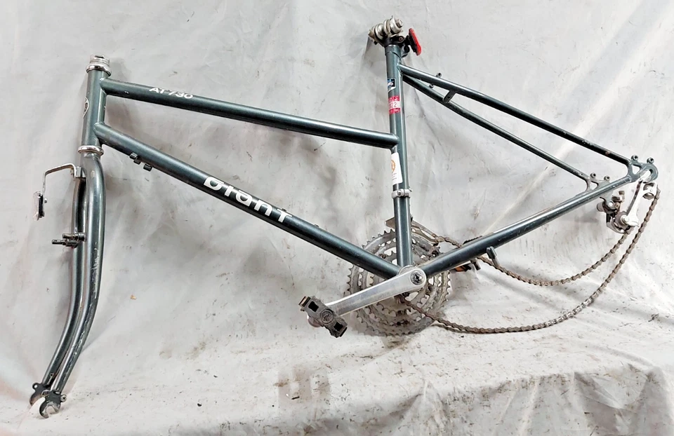 1988 Giant AT730 MTB Bike Frame 17" Medium Hardtail 4130 Chromoly Rigid ShipsUSA - Image 2 of 4