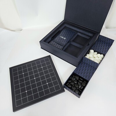 Authentic Christian Dior Rare Go Checkers Board Game Wood & Stone Limit Edition