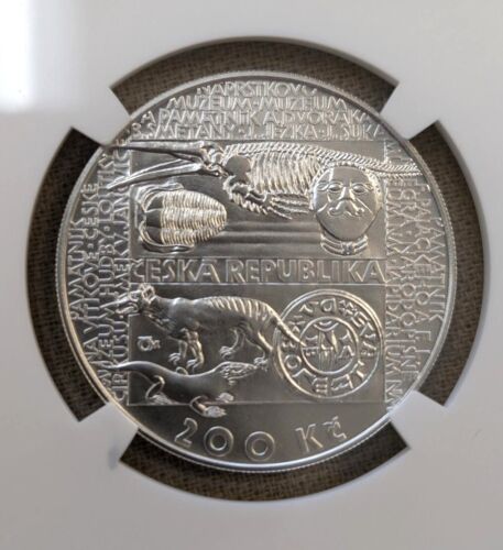 2018 NGC MS 69 Czech. Rep. 200 Korun 200th Anniversary National Museum Coin - Picture 3 of 3