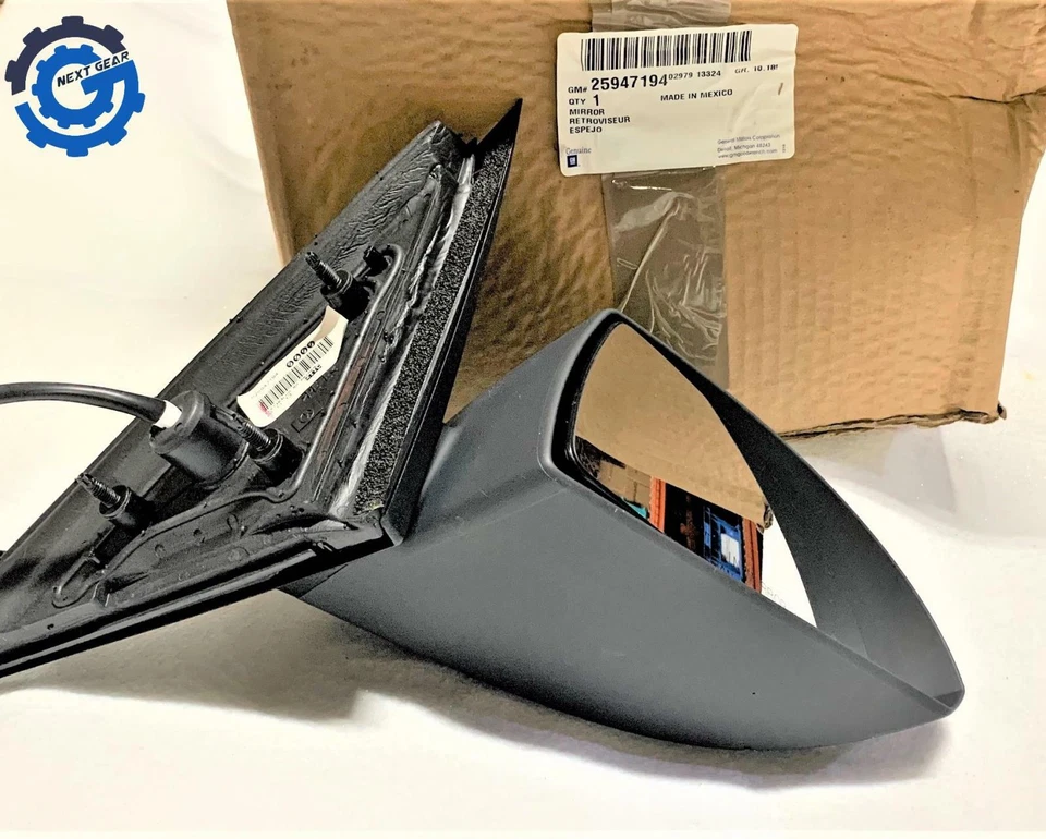 Nuevo espejo retrovisor texturizado GM Power lado del pasajero 2008-16 Chevy Impala 25947194 OEM Foto 2 de 4