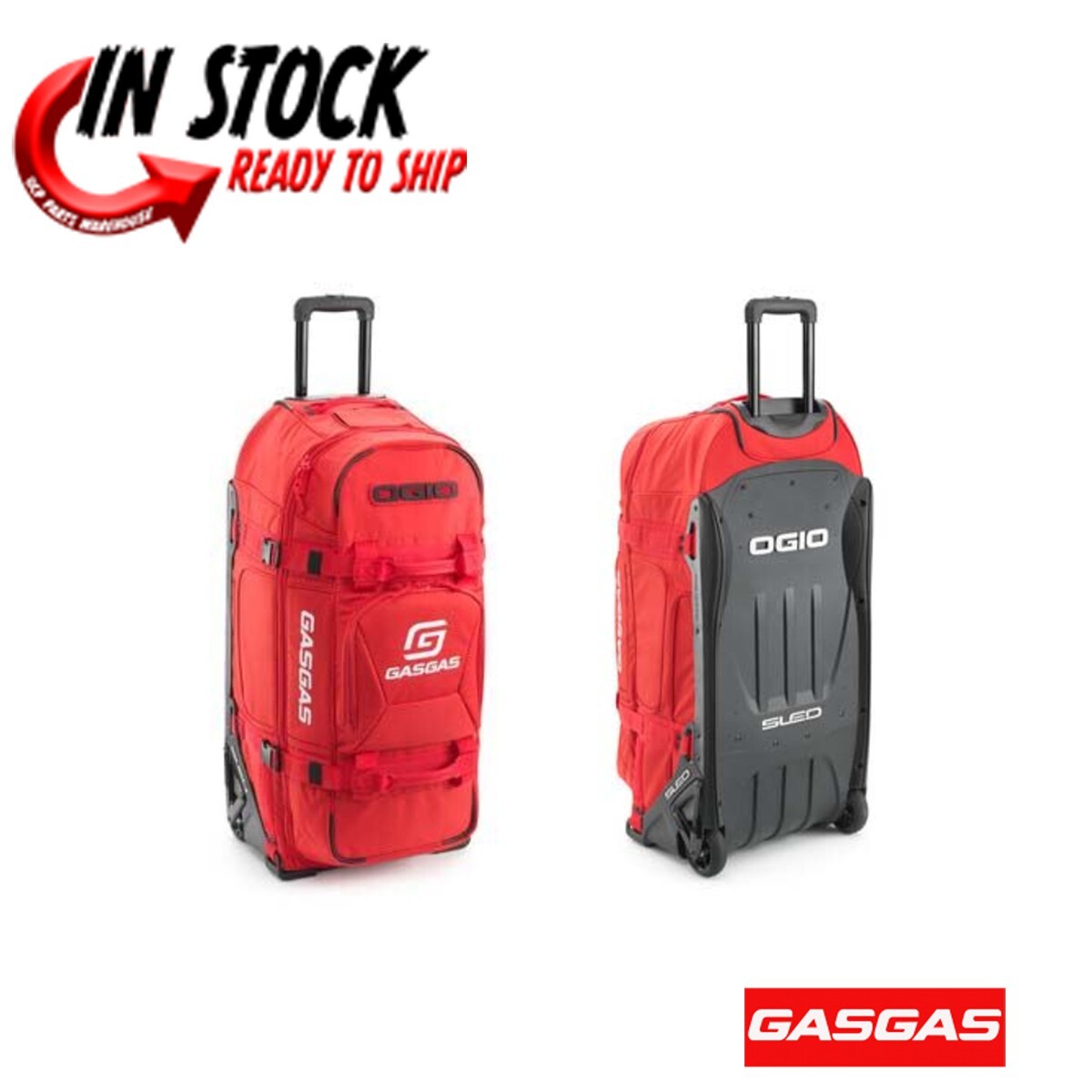 GASGAS OGIO TEAM TRAVEL ROLLER BAG 9800 GENUINE OEM AUTHENTIC