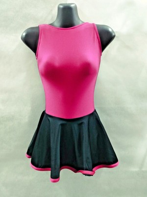 Arabesque Dance Avenue Ballett Tanz Gymnastik Nylon Lycra Turnanzug Kleid mit Rock