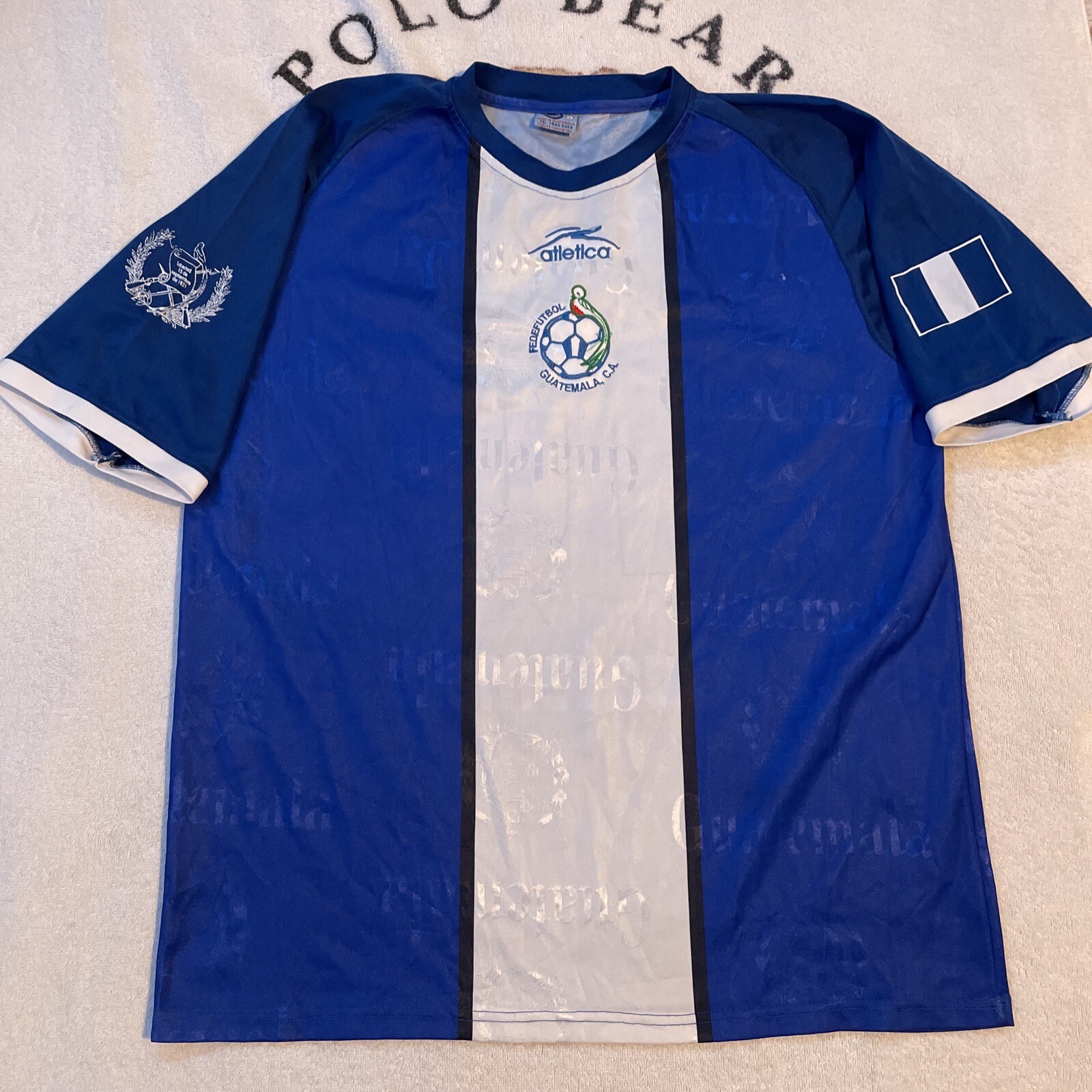 Vintage Atletica Guatemala Soccer Jersey Men L