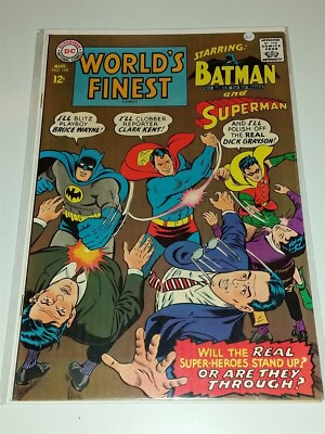 WORLDS FINEST #168 VF (8.0) AUGUST 1967 BATMAN SUPERMAN DC COMICS *