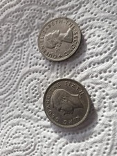 1950 & 1963 New Zealand Half Crown Coins
