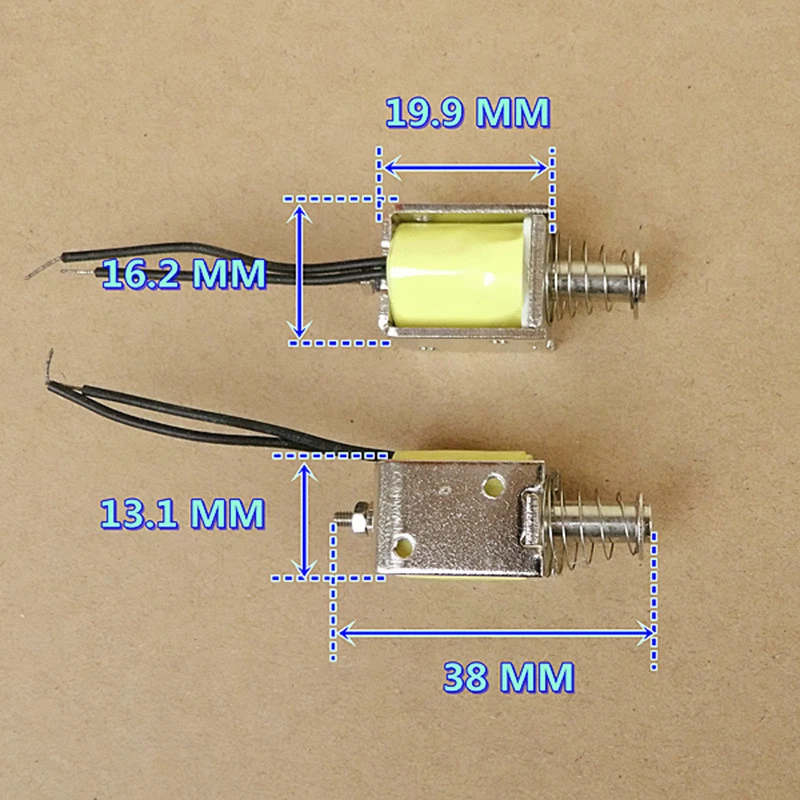 DC 12V Push Pull Through Type Mini Solenoid Electromagnet Micro Electric Magnet - Image 2 of 4