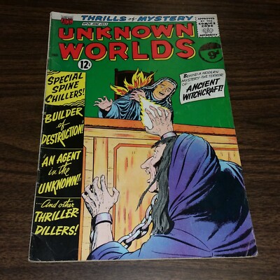 UNKNOWN WORLDS #24 VG+ (4.5) JUNE-JULY 1963 ACG COMICS 