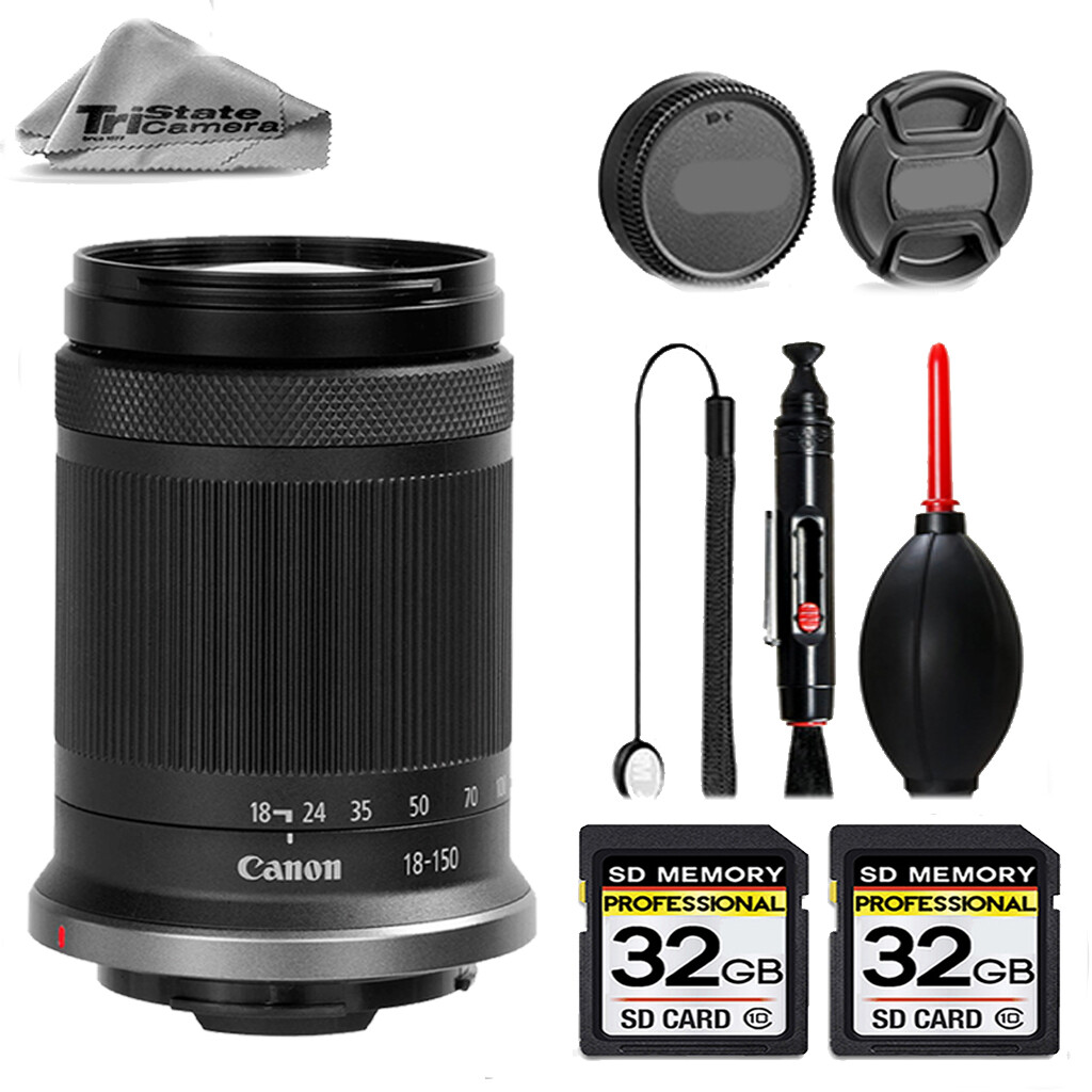 Canon RF-S 18-150mm f/3.5-6.3 IS STM Lens + 64GB STORAGE BUNDLE