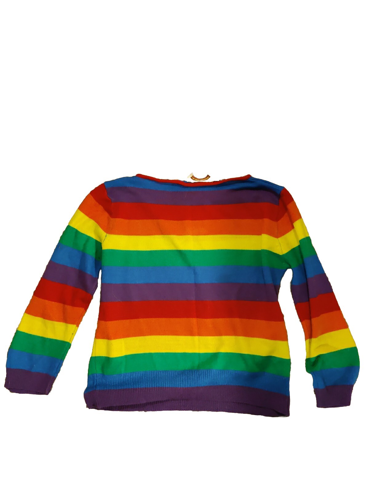 vintage 70s Eclipse Rainbow Pullover Sweater Smal… - image 2