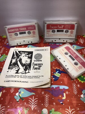 Monster Trivia Commodore 64 And Forbidden Forest  Slinky Cassettes
