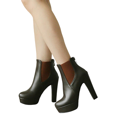 New Women's Block High Heel Shoes 