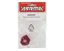 Arrma 1/8 BLX Aluminum Sliding Motor Mount Plate Red ARA320469 : 6S Kraton