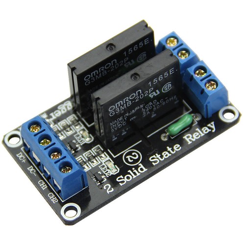 5V High level 2 Channel OMRON SSR G3MB-202P Solid State Relay Module ...